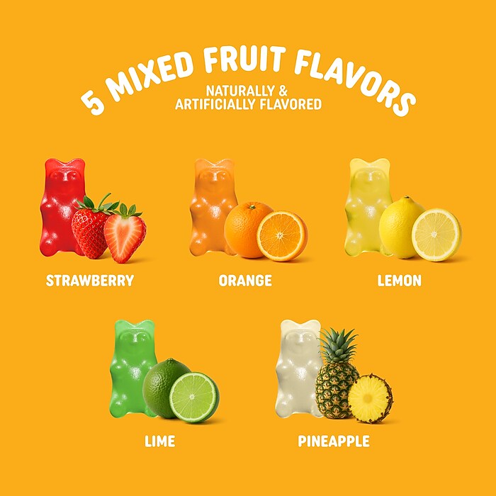 Pick Me Up Provisions™ Mixed Fruits Gummy Bears, 1 oz., 30 Bags