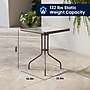 Flash Furniture Lila Glass Top Metal Table with 2 Stack Chairs, 23.75'' Square Bronze (TH0731SQ017CBZ2)~#|#~DE8B936C-697E-4575-835050C4760CA3CD_sc7