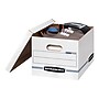 Bankers Box Stor/File 60% Recycled Corrugated File Box Lift Off Lid, Letter/Legal Size, White/Blue, 6/Pack (57036-04)~#|#~DE8E09AE-8396-4E5A-AA6DA23A1C9AA3E5_sc7