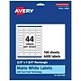 Avery Laser/Inkjet Multipurpose Labels, 1.75"  x 0.6667", Matte White, 4400/Box (94209)~#|#~DE93FC7E-A54A-447E-92A7F4C889ACC8D8_sc7