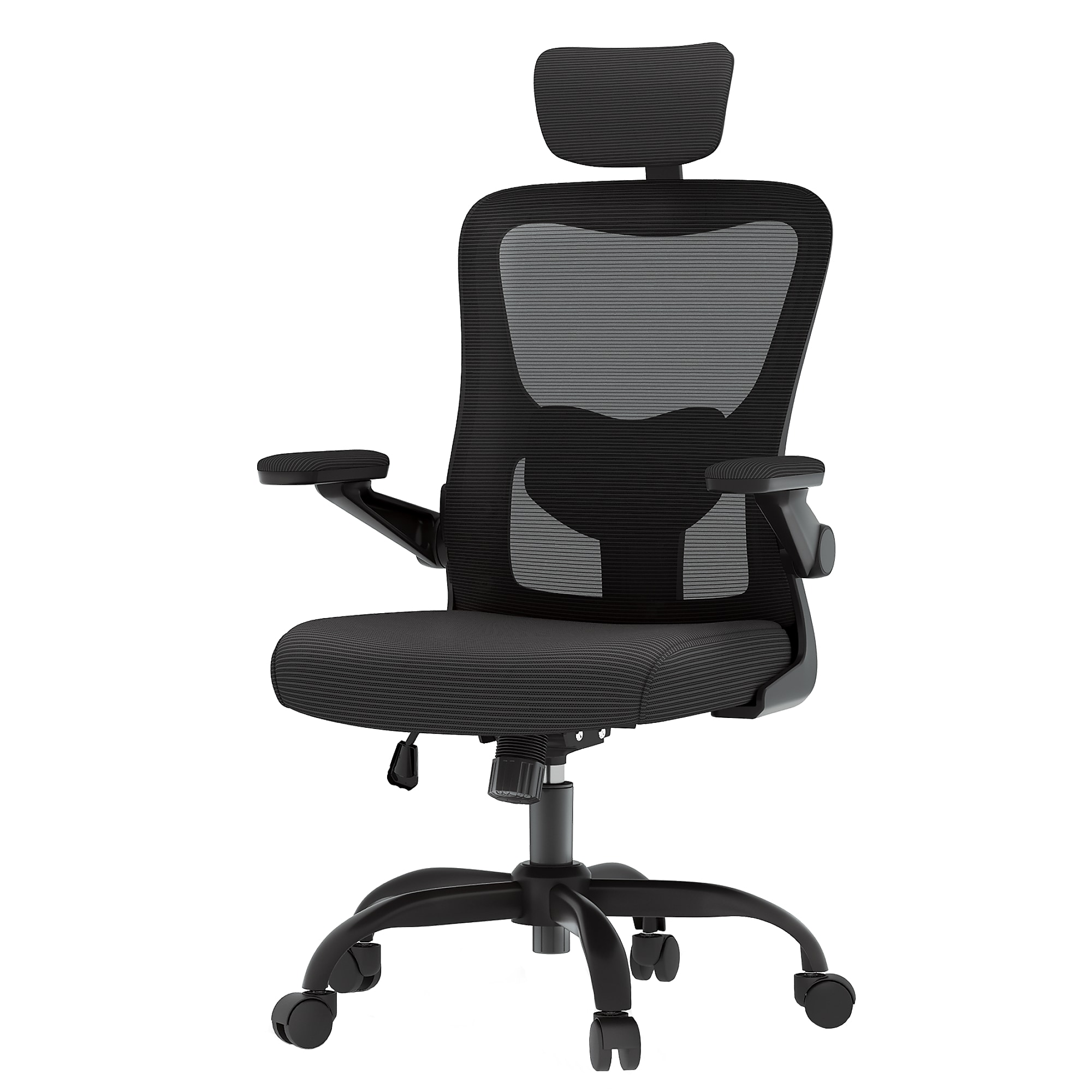 FlexiSpot Pro Comfort Swivel Computer and Desk Chair, Black (OC1BK-SD-DP) Sansujyuku sansujyuku.com