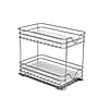 Household Essentials Glidez 2-Tier Pull-Out/Slide-Out Storage Organizer with Plastic Liners, Silver (HH1246-1)~#|#~DE96158F-981D-4B65-823BDC5419FFCA5F_sc7
