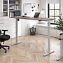 Bush Business Furniture Move 40 Series 72"W Electric Height Adjustable Standing Desk, Modern Hickory/Cool Gray (M4S7230MHSK)~#|#~DE9751F2-C56E-4340-8779269A02978E52_sc7