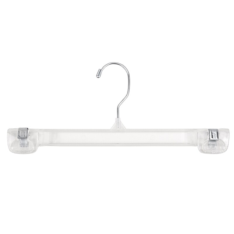 Nahanco 13" Break Resistant Snap Grip Skirt/Slack Hanger, Clear, 200/Pack (9686-13) image 1