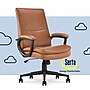 Serta Comfort Modern Ergonomic Bonded Leather Swivel Executive Chair, Cognac (CHR10132D)~#|#~DE9B12B3-67D6-4CCE-ADCC42ED2D364F21_sc7