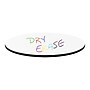Correll 30" Round Dry Erase Table Top, Laminate, Frosty White/Black (CT30DER-80-09)~#|#~DE9C8682-E633-4CEF-BDA2F51D96C9B4B7_sc7
