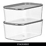 iDESIGN Small Stackable Plastic Storage Bin, Clear (50381)~#|#~DE9C868C-3C4C-4D61-A2D0B9DE4340ABC0_sc7