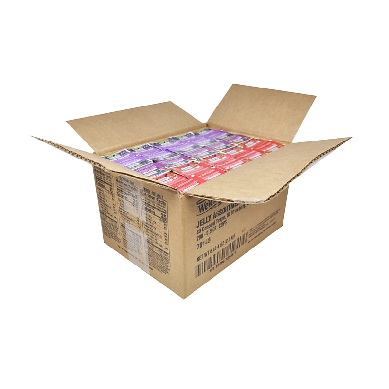 Welch’s Assorted Jelly & Jam Cups, 4 oz., 200 Cups/Carton (DIX70148) image 1