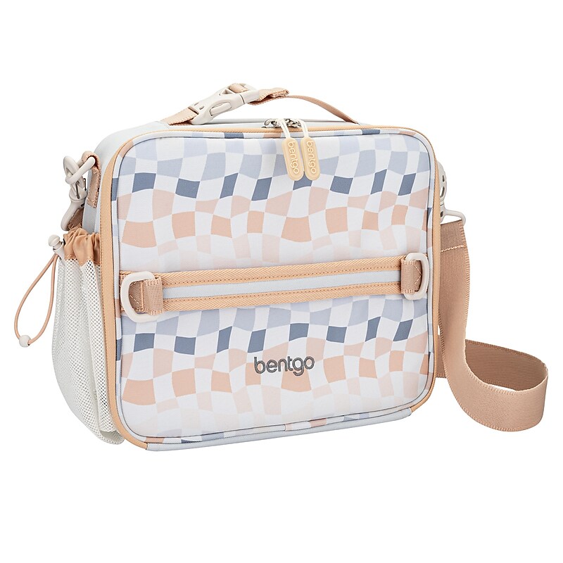 bentgo Whimsy & Wonder Kids Insulated Lunch Bag, Checker Gradient (BGPTBAG-CHK) image 1