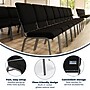 Flash Furniture HERCULES Series Fabric Stacking Church Chair, Black Patterned/Silver Vein Frame (FCH185SVJP02)~#|#~DEA405ED-ED23-44EA-804F3AD4278DE47F_sc7