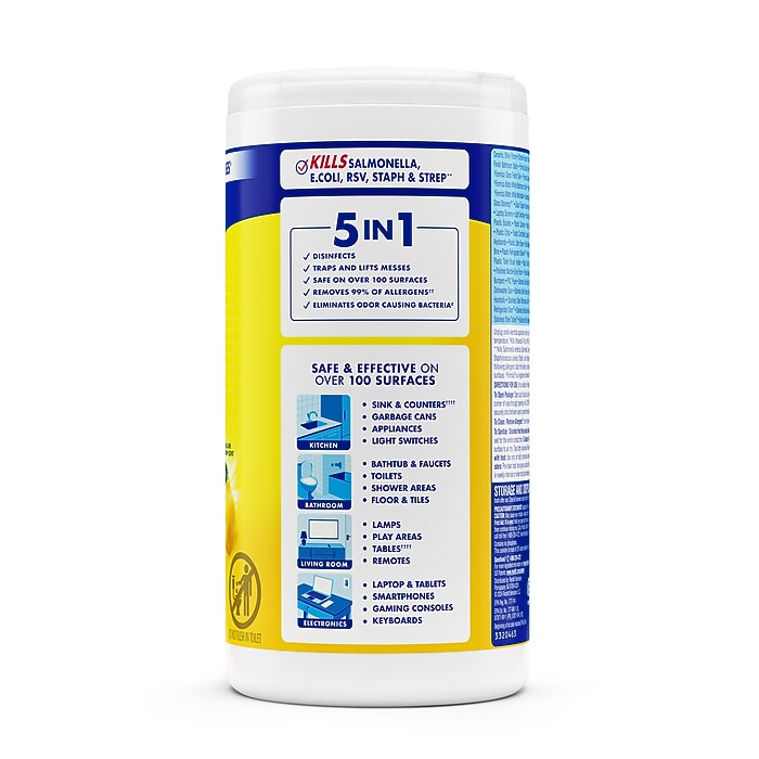 Lysol Disinfecting Wipes, Lemon & Lime Blossom, 80 Wipes/Pack