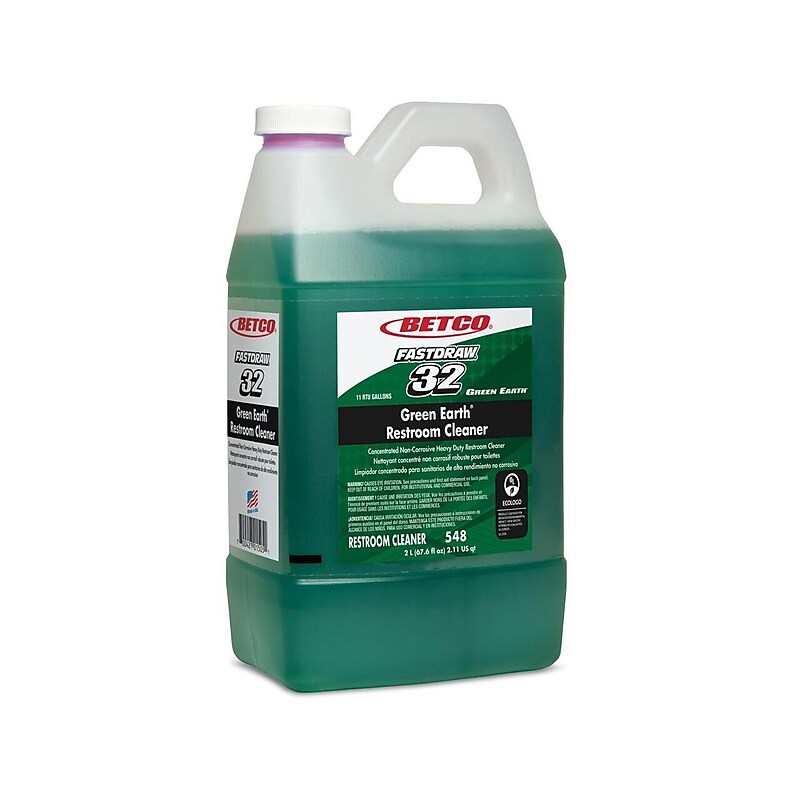 Betco Green Earth Restroom Cleaner, Citrus Scent, 67.6 Oz., 4/Carton (5484700) image 1