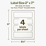Avery Hemp Rectangle Laser/Inkjet Multipurpose Labels, 2" x 7", Off-White (320/Box)~#|#~DEA4B663-1461-4390-BD8A5A9063DA8E9A_sc7