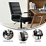 Flash Furniture Whitney Ergonomic LeatherSoft Swivel Mid-Back Executive Office Chair, Black/Chrome (GO2286MBK)~#|#~DEAC5126-E272-492B-B3072C048454D5B6_sc7