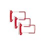 Smead U-Clip Bonded Fasteners, #1, Red/White, 100/Box (68260)~#|#~DEADFDB8-CD3F-46E3-AE4C701A5183FB1D_sc7