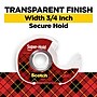 Scotch Super-Hold Invisible Clear Tape Refill, 0.75" x 18.05 yds., 1" Core, Clear, 4 Rolls/Pack (4198)~#|#~DEB2282C-51C2-415B-AA900DEA38439EE7_sc7
