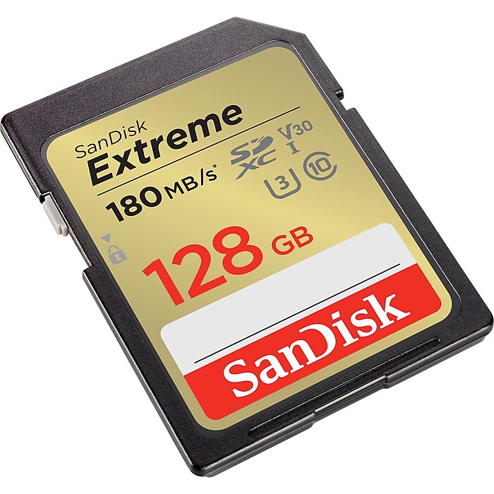 SanDisk Extreme 128GB UHS-I SDXC Memory Card Class 10 UHS Speed