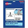 Avery TrueBlock Laser/Inkjet Rectangle Multipurpose Labels, 4.75" x 7.75", White, 200/Box (94255)~#|#~DEBC9679-D04D-4759-8593A15003D50423_sc7