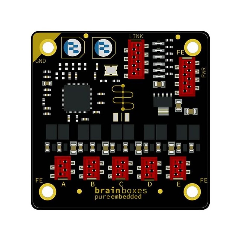 Brainboxes Pure Embedded 8 Port Fast Ethernet Unmanaged, 10/100 Mbps, Green (PE-508) image 1