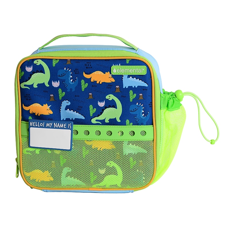 Elemental Chomper Kids Insulated Lunch Bag, 4-Compartment, Dinosaur (EMLELBAG1DNC) image 1