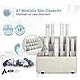 AdirOffice 21-Slot Mobile Roll File, Lockable, 28.5"H x 30"W x 15.75"D, White (625-WHI-KIT1)~#|#~DECF5765-7145-434E-B00AEEDC6EFF8224_sc7