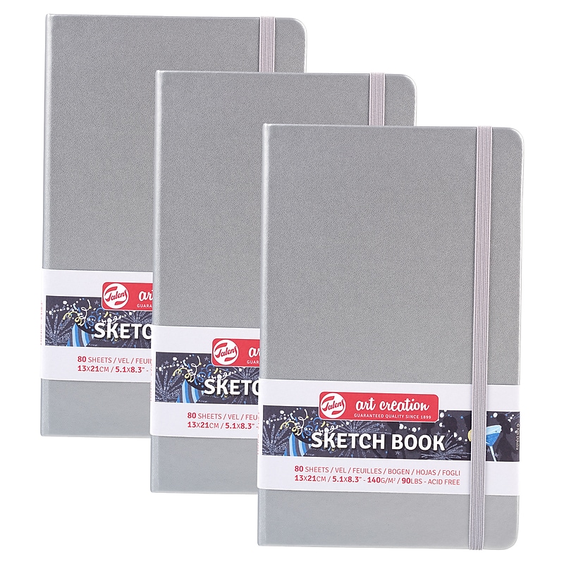Talens Art Creation 5.1" x 8.3" Sketch Book, 80 Sheets/Book, 3/Bundle (TLN9314042M-3) image 1