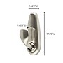 Command Large Hook, 5 lb., Brushed Nickel, 2 Hooks, 4 Strips/Pack (FC13-BN-2ES)~#|#~DED17A21-C91F-4222-9108B96E8CB317C7_sc7