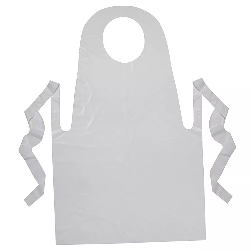 Baumgartens Plastic Disposable Youth Apron, 100/Pack (BAUM64620) image 1