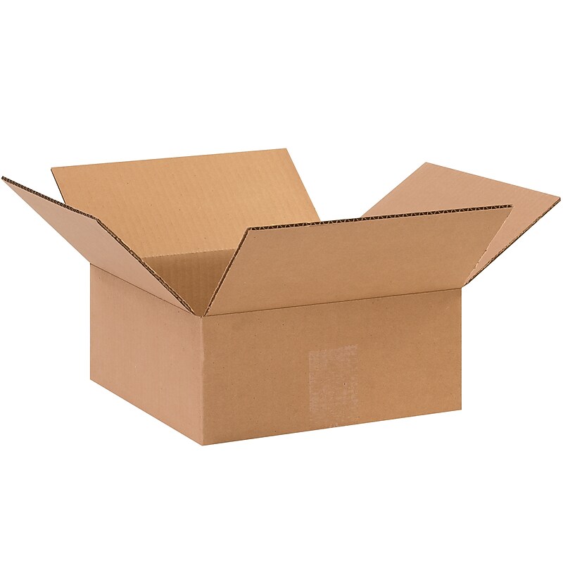 10" x 10" x 4" Shipping Boxes, 25/Pack (10104) image 1