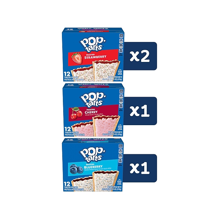Pop-Tarts Toaster Pastries Variety Pack, 81.2 oz., 48/Box