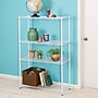 Honey-Can-Do 4-Tier Heavy-Duty Adjustable Shelving Unit with 250-lb Weight Capacity, 14"W, White (SHF-09440)~#|#~DEF05266-9B1B-4253-ACCBEC773750FDAA_sc7