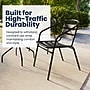 Flash Furniture Lila 23.75'' Round Table with 2 Slat Stack Chairs, Black (TLH071RD017CBK2)~#|#~DEF31D87-2BFC-4568-BA72350C7603AF41_sc7