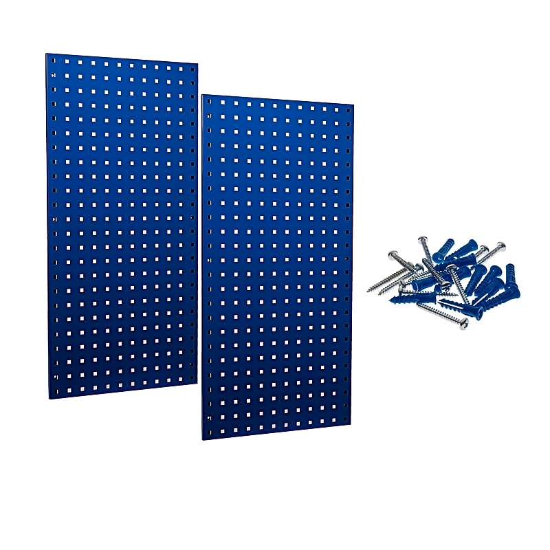 Triton Products LocBoard 18" x 36" x 9/16" Steel Square Hole Pegboards, Set of 2 (LB18-B) image 1