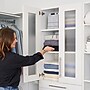 Bestar Florence Walk-In Closet Organizer System, 16 Shelves, 8 Drawers, 100"W x 25"D, White (127622-000017)~#|#~DEF90BE0-BD54-47B2-B12516E92CA8531A_sc7