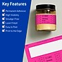Avery Laser/Inkjet Rectangle Multipurpose Labels, 3" x 7", Neon Magenta, 240/Box (94250)~#|#~DEF9C969-B97A-4DF6-B7950B1C1B203111_sc7