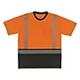 Ergodyne GloWear 8294BK High Visibility Short Sleeve Black Bottom T-Shirt, ANSI Type R Class 2, Orange, 2XL (22286)~#|#~DEFDD07B-4FB5-416D-A7990B037B2CECCA_sc7