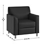 Flash Furniture Hercules Diplomat LeatherSoft Reception Chair, Black/Chrome Legs (BT8271BKCHR)~#|#~DF003F58-CC27-4792-98564D32EBB35A6D_sc7