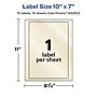 Avery Pearlized Ivory Rectangle Multipurpose Labels, 10" x 7", Ivory, 10/Pack (94263)~#|#~DF013B7C-9955-4508-873EB4E76C2B5F88_sc7