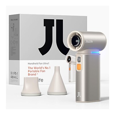 JisuLife Ultra 1 Handheld Fan, Light Brown Sansujyuku sansujyuku.com
