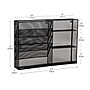 Mind Reader 8-Compartment Stackable Metal Desk Organizer, Black (MAGSHELF-BLK)~#|#~DF07557E-6155-4935-82884F9D7A461ED7_sc7