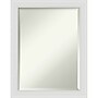 Amanti Art Flair Soft White Narrow Frame Wall Mirror, 28" x 22" (A42674960844)~#|#~DF201904-D3AE-4379-AA30EB51FD8167A6_sc7