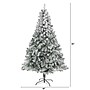 Nearly Natural 7' Flocked Rock Springs Spruce Artificial Christmas Tree with 800 Bendable Branches (T1747)~#|#~DF20DD30-78C2-450F-B5F3D3E36FC3FF17_sc7
