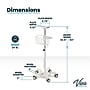 Viva Comfort Universal Vital Sign Monitor Mobile Stand with Mounting Plate, White (ADIME912-C-MP-08-MK)~#|#~DF22330C-C58A-428C-ACE8C246D9333548_sc7