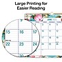 2025-2026 Global Printed Products Teal Floral 15" x 12" Wall Calendar (RET26-WC-17)~#|#~DF26FDCC-7029-4491-A337BFA12983A028_sc7