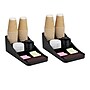 Mind Reader Plastic 7-Compartment Coffee Cup and Condiment Organizer, Black, 2/Pack (2COMP7-BLK)~#|#~DF271FBC-587A-4C24-868B20C865D282A6_sc7