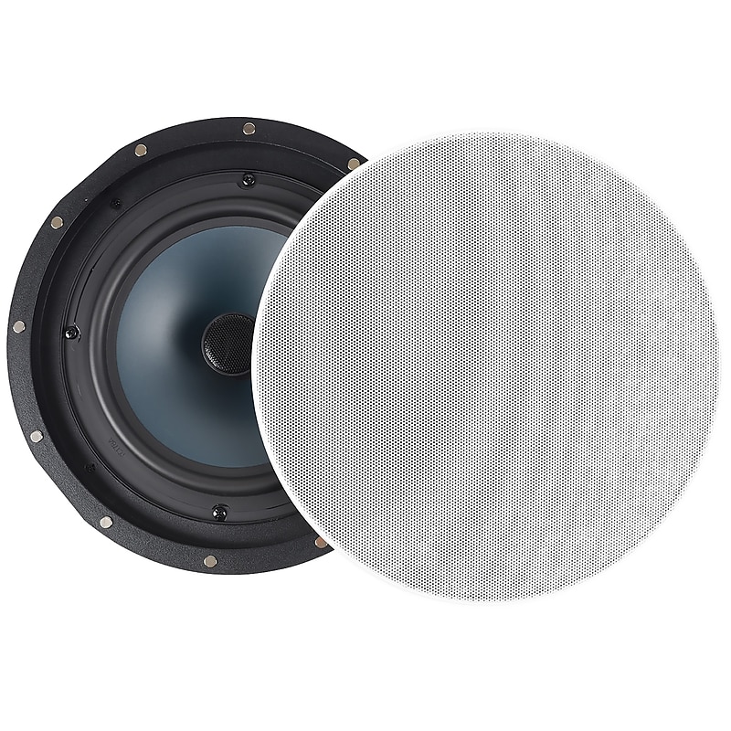 Dayton Audio Contractor Series CC80W 100W Max In-Ceiling Speaker Set, 2 Count, White image 1