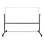 Luxor Double Sided Magnetic Painted Steel Mobile Dry Erase Whiteboard, 90"W x 40"H (DEMW003)~#|#~DF2D3612-A0F0-44BF-B5B493209B54EB4A_sc7