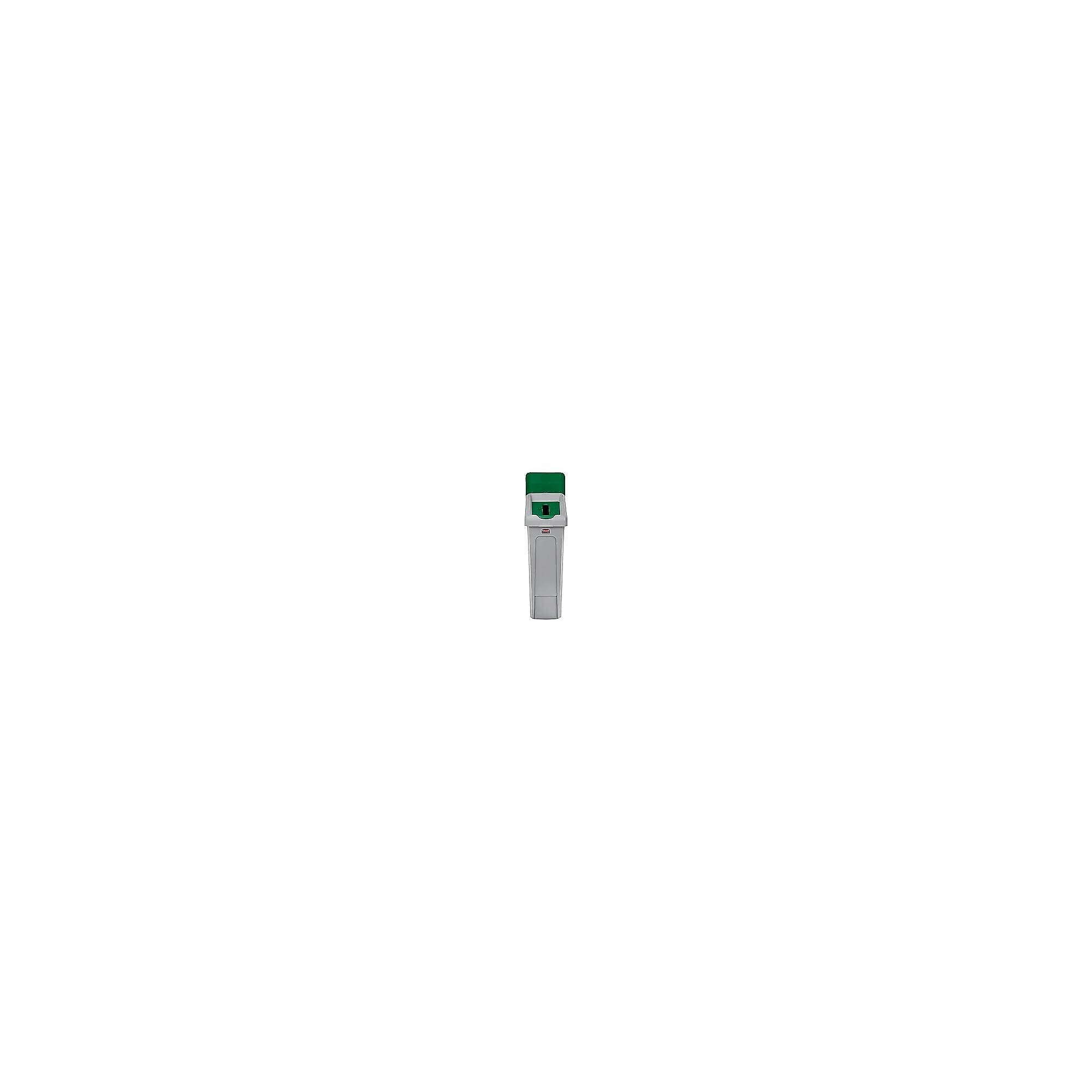 Rubbermaid Slim Jim Single-Stream Recycling Station, 23 Gallon, Gray/Green (2185054) Simolary simolary.com 6