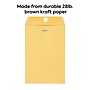 Staples 6.5 x 9.5 Kraft Clasp Envelopes, Brown, Gummed Flap & Metal Clasp Closure, Ideal for Filing, Storing & Mailing, 100/Pack~#|#~DF34FCED-9018-4740-B720A2AC7BB40409_sc7