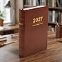 2027 Excello Brands 7.3" x 8.5" Daily Standard Planner, Paperboard Cover, Brown Leather (CD68-CY27-BN-L)~#|#~DF36C956-3E61-4DB3-900931BCB055BCA4_sc7